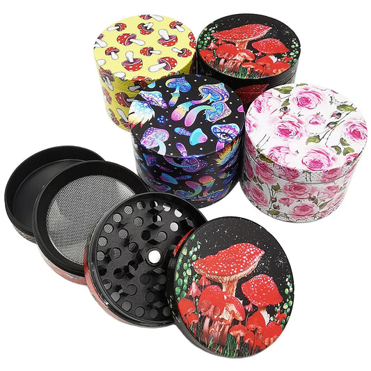 40/50mm Smoke Grinder With 18X12.5CM Metal Rolling Tray