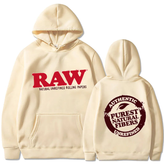 RAW Fashion Hoodie Men Sweater Fleece
